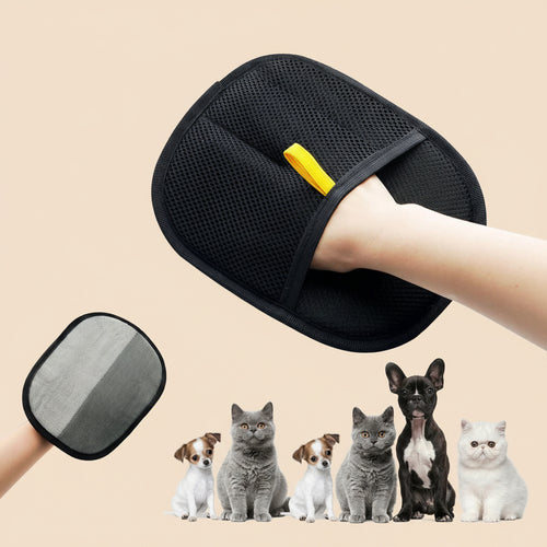 Summercome Double Sided Grooming Glove for Pets, Pet Hair Remover Gloves for Dogs & Cats, Reusable Pet Hair Remover Glove for Washing, Deshedding, Grooming, 1Pack